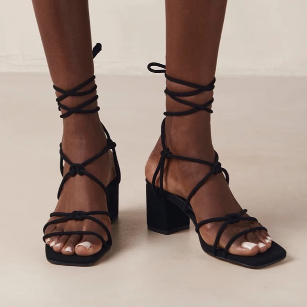 Alohas Black Suede Sandals - 9.5 size
